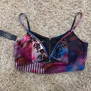 bebe Beaded Bustier Top